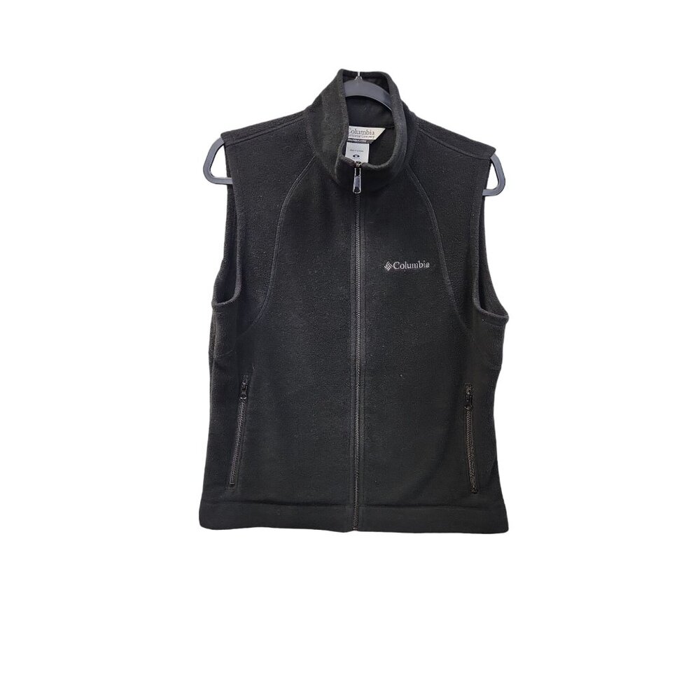 Columbia Women's M Black Full Zip Fleece Vest 2186